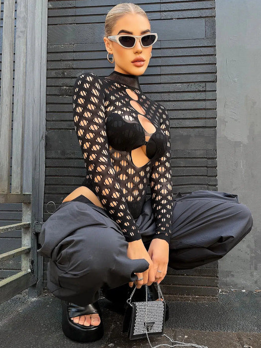 Snapshot - #divaday - Body Visnet - One Size - Zwart-Laced-up.nl