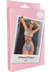 Snapshot - #makeitsweat - Visnet Mini Jurkje - One Size - Blauwgrijs-Laced-up.nl
