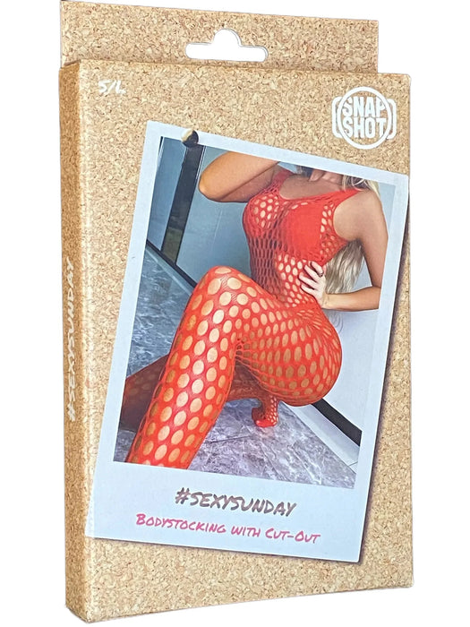Snapshot - #sexysunday - Catsuit - Bodystocking - One Size - Rood-Laced-up.nl