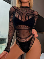 Snapshot - #singlelady - Body met Mouwen - One Size - Zwart-Laced-up.nl
