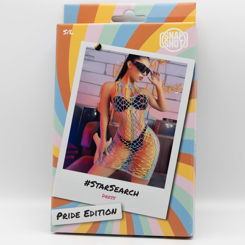 Snapshot - #starsearch - Netzkleid - Einheitsgröße - Regenbogen - Laced-up.nl