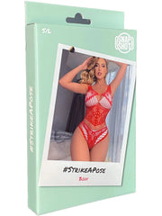 Snapshot - #strikeapose - Body en résille - Taille unique - Rouge-Laced-up.nl