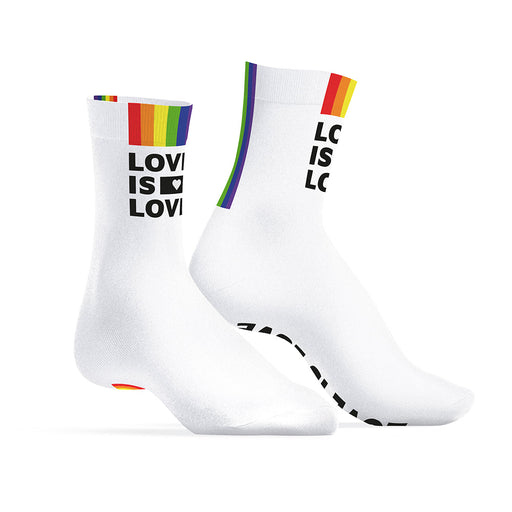 SneakXX - Sneaker Sokken LOVE IS LOVE - Wit-Erotiekvoordeel.nl