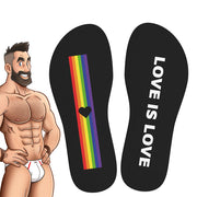 SneakXX - Sneaker Sokken LOVE IS LOVE - Zwart-Erotiekvoordeel.nl