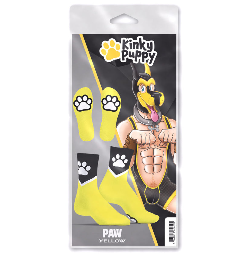 SneakXX - Sneaker Sokken PAW - Neon Geel-Laced-up.nl