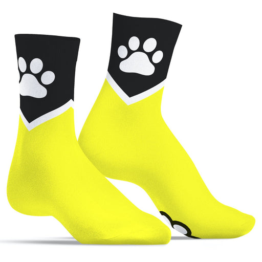 SneakXX - Sneaker Sokken PAW - Neon Geel-Laced-up.nl