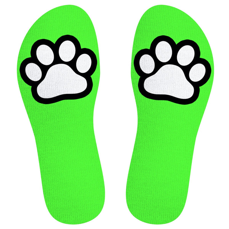 SneakXX - Chaussettes de sport PAW - Vert fluo-Laced-up.nl