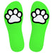 SneakXX - Sneaker Sokken PAW - Neon Groen-Laced-up.nl