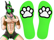 SneakXX - Chaussettes de sport PAW - Vert fluo-Laced-up.nl