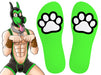 SneakXX - Sneaker Sokken PAW - Neon Groen-Laced-up.nl