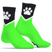 SneakXX - Chaussettes de sport PAW - Vert fluo-Laced-up.nl