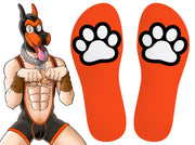 SneakXX - Sneaker Sokken PAW - Neon Oranje-Laced-up.nl