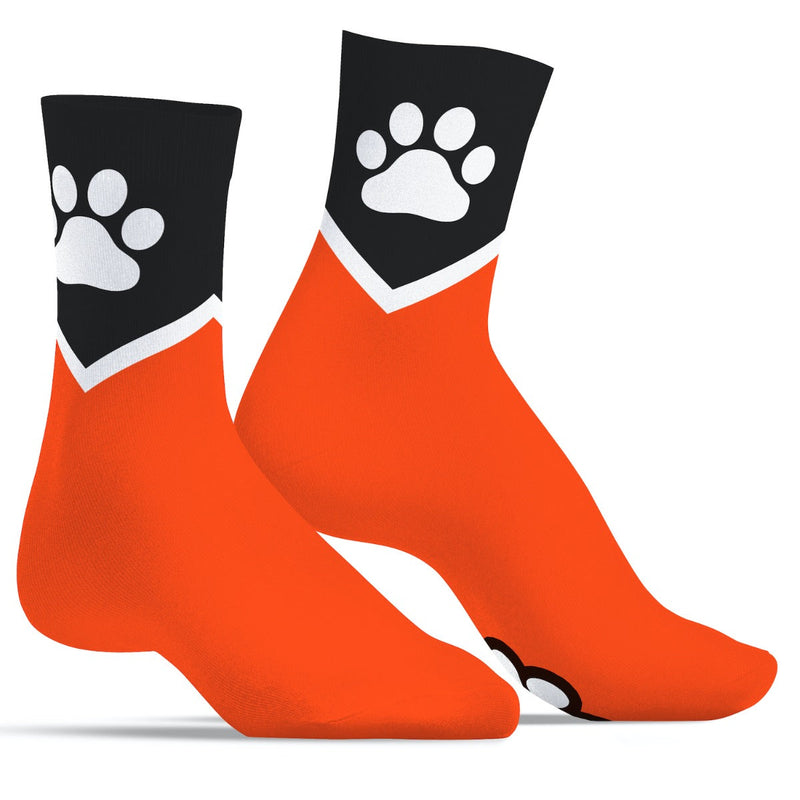 SneakXX - Sneaker Sokken PAW - Neon Oranje-Laced-up.nl