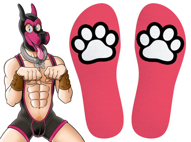 SneakXX - Chaussettes de sport PAW - Rose fluo - Laced-up.nl