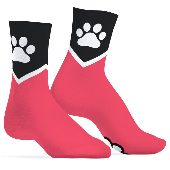 SneakXX - Sneaker Sokken PAW - Neon Roze-Laced-up.nl
