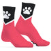 SneakXX - Sneaker Sokken PAW - Neon Roze-Laced-up.nl