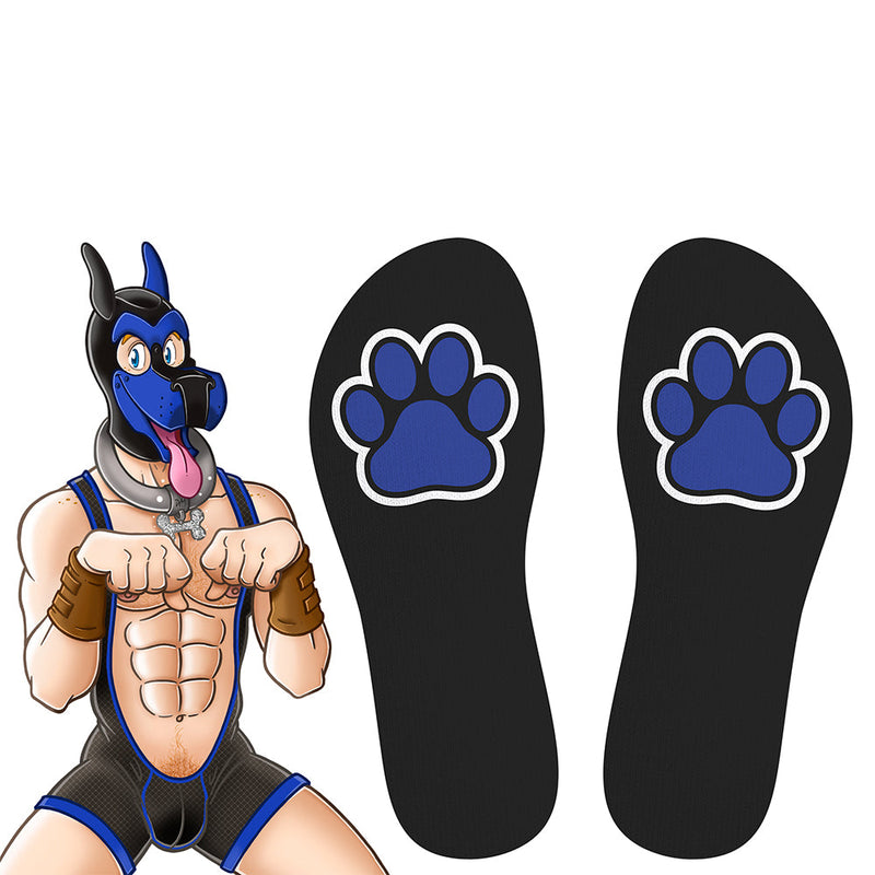 SneakXX - Sneaker Sokken PUPPY HOOD - Zwart/Blauw/Wit-Erotiekvoordeel.nl