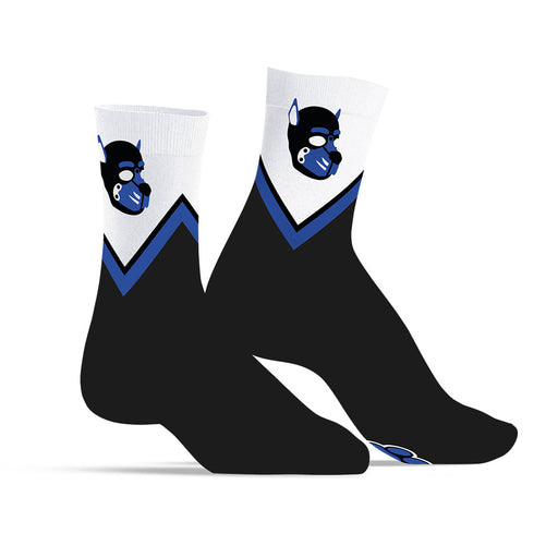 SneakXX - Sneaker Socks PUPPY HOOD - Black/Blue/White-Laced-up.nl