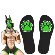 SneakXX - Sneaker Sokken PUPPY HOOD - Zwart/Groen/Wit-Erotiekvoordeel.nl