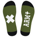 SneakXX - Voetbal Sokken ARMY - Groen-Laced-up.nl