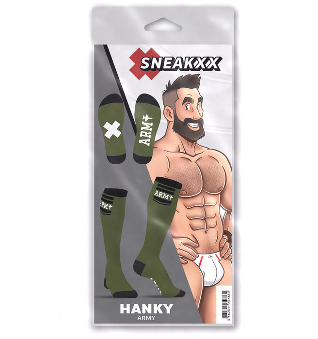SneakXX - Voetbal Sokken ARMY - Groen-Laced-up.nl