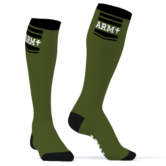 SneakXX - Voetbal Sokken ARMY - Groen-Laced-up.nl