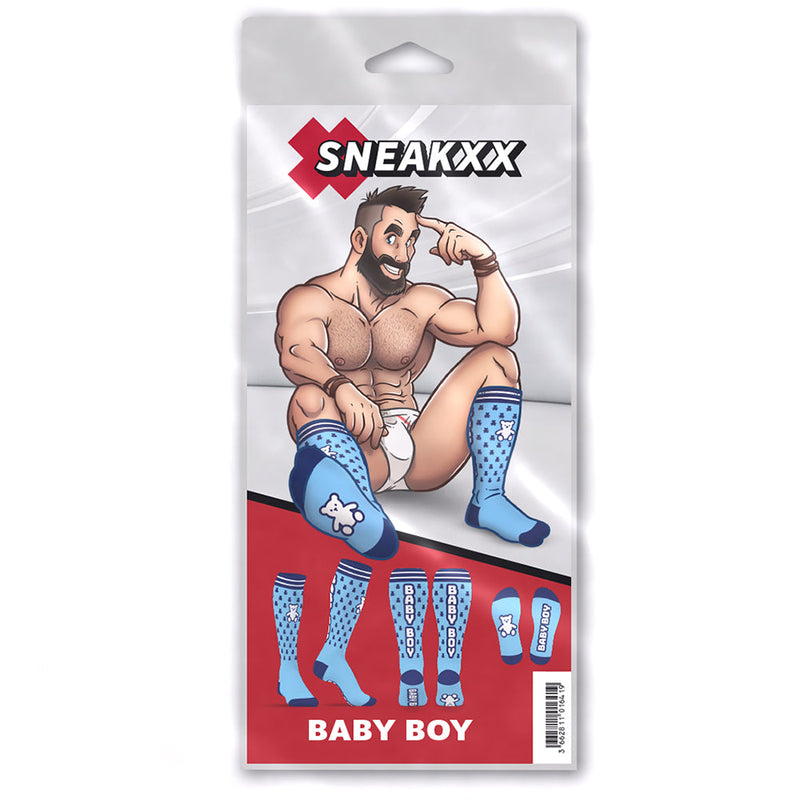 SneakXX - Voetbal Sokken BABY BOY - Lichtblauw-Erotiekvoordeel.nl