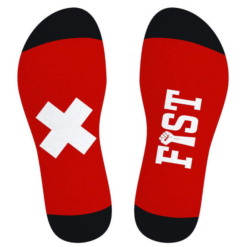 SneakXX - Voetbal Sokken FIST - Rood-Laced-up.nl