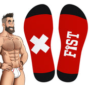 SneakXX - Voetbal Sokken FIST - Rood-Laced-up.nl