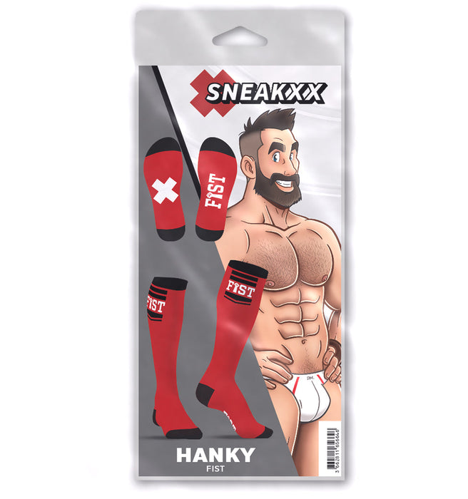 SneakXX - Voetbal Sokken FIST - Rood-Laced-up.nl