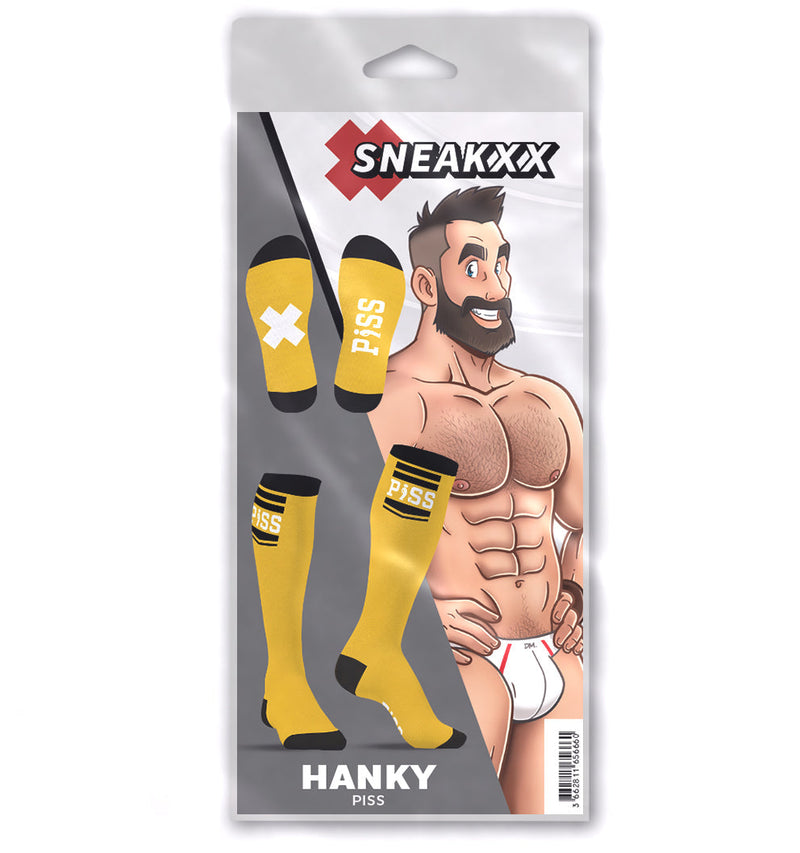 SneakXX - Voetbal Sokken PISS - Geel-Laced-up.nl