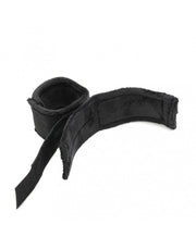Rimba - Soft Bondageset handboeien En blinddoek - Zwart-Laced-up.nl