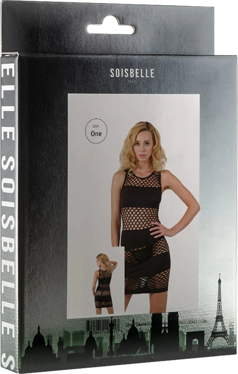 Soisbelle Paris - Visnet Jurk - One Size - Zwart-Laced-up.nl
