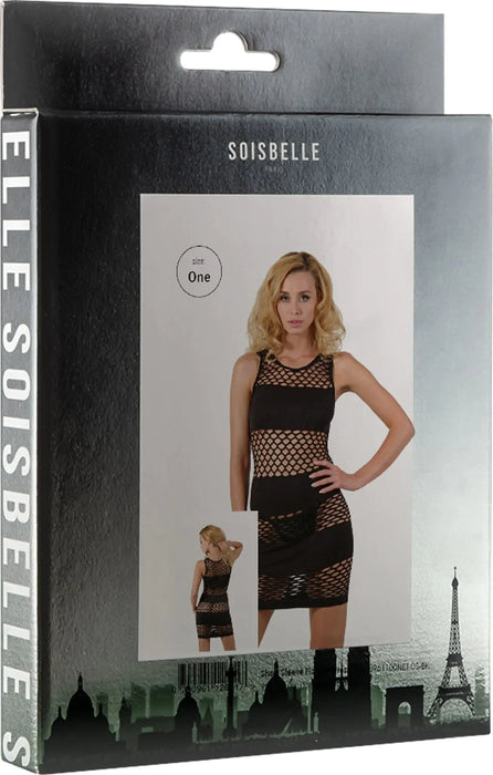Soisbelle Paris - Visnet Jurk - One Size - Zwart-Laced-up.nl