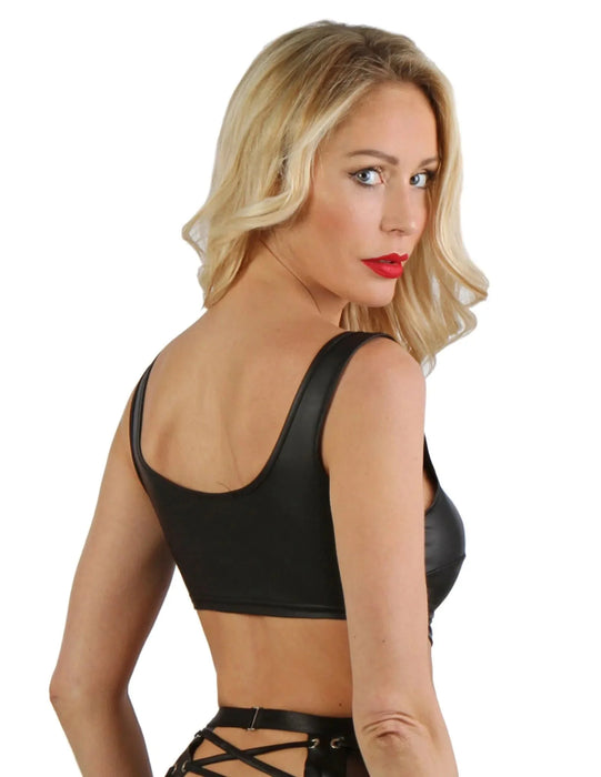 Soisbelle Paris - Wetlook BH Top - Zwart-Laced-up.nl