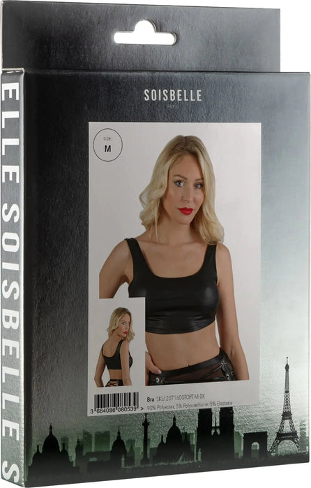 Soisbelle Paris - Wetlook BH Top - Zwart-Laced-up.nl