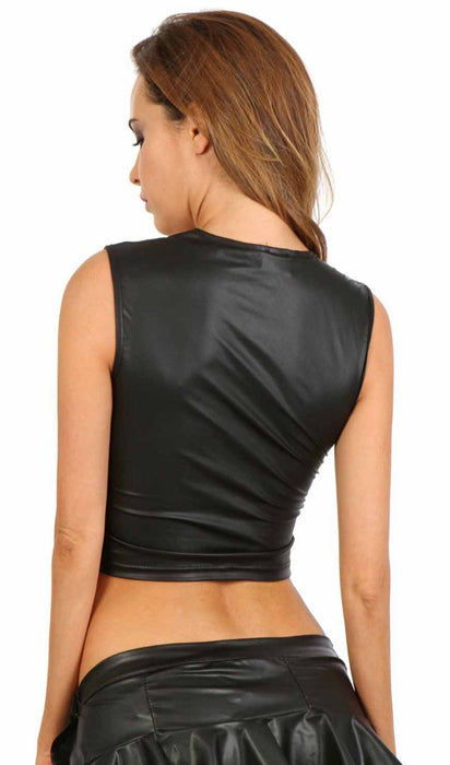 Soisbelle Paris - Wetlook Bustier - Zwart-Laced-up.nl