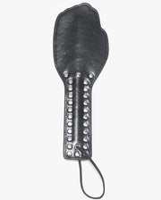 Leren Spanking Plak - Studded Hand - Zwart-Laced-up.nl