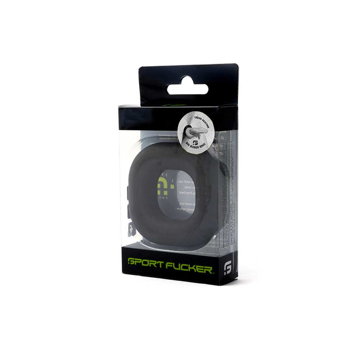 Sport Fucker - Big Boner - Elastische Cockring - Liquid Siliconen - Zwart-Laced-up.nl