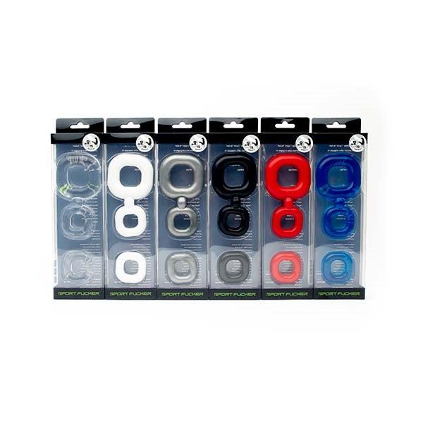 Sport Fucker - Boner Kit - Cockring En Ballstretcher - Zwart-Laced-up.nl