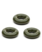 Sport Fucker - Chubby Rubber - Cockringen - 3 stuks - Legergroen-Erotiekvoordeel.nl