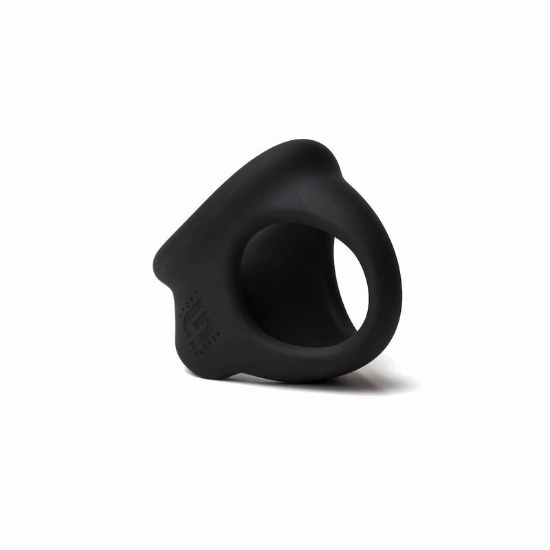Sport Fucker - Cock Chute - Rekbare Cockring en Ballenspreider - Liquid Siliconen - Zwart-Laced-up.nl