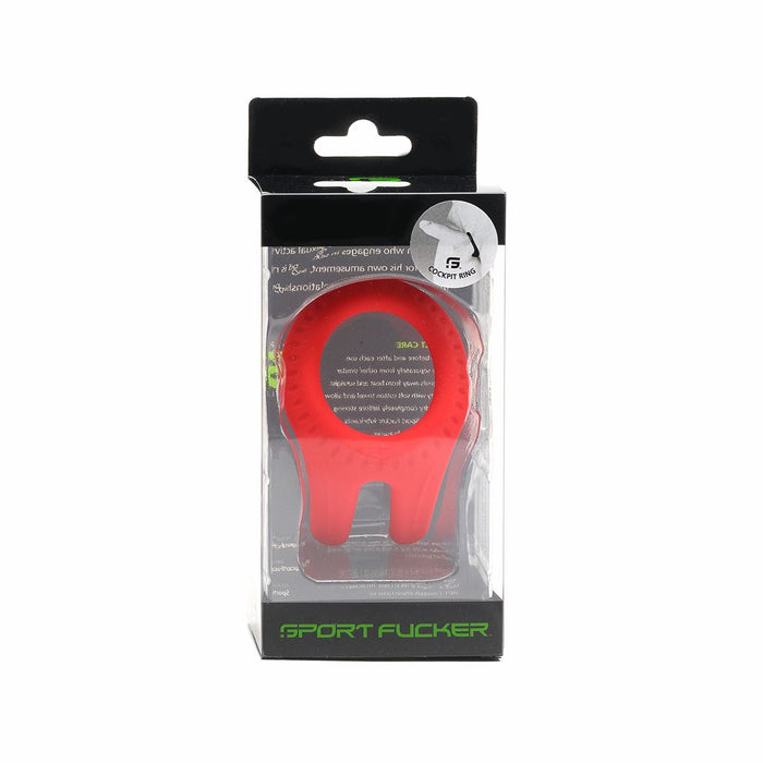 Sport Fucker - Cockpit Ring - Cockring - Rood-Erotiekvoordeel.nl