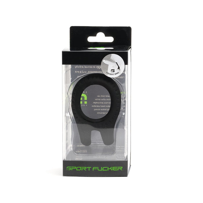 Sport Fucker - Cockpit Ring - Cockring - Zwart-Erotiekvoordeel.nl