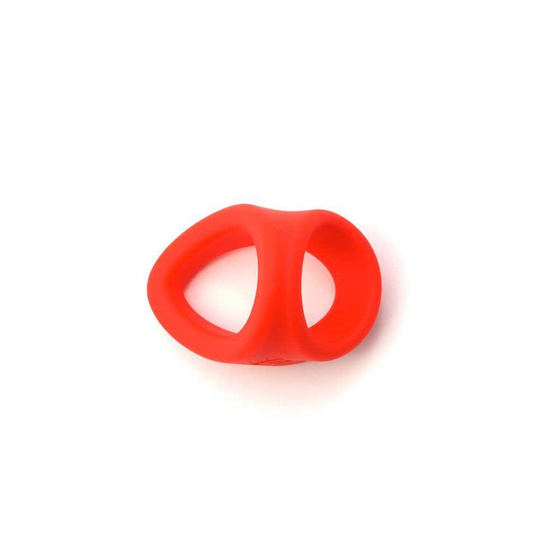 Sport Fucker - Freeballer - Cockring En Ballstretcher - Liquid Siliconen - Rood-Erotiekvoordeel.nl