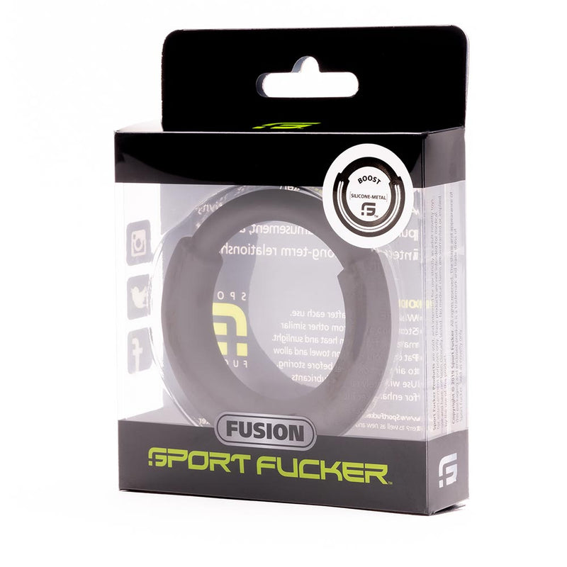 Sport Fucker - Fusion Ring - Siliconen Cockring met RVS binnenring - 3 maten-Laced-up.nl
