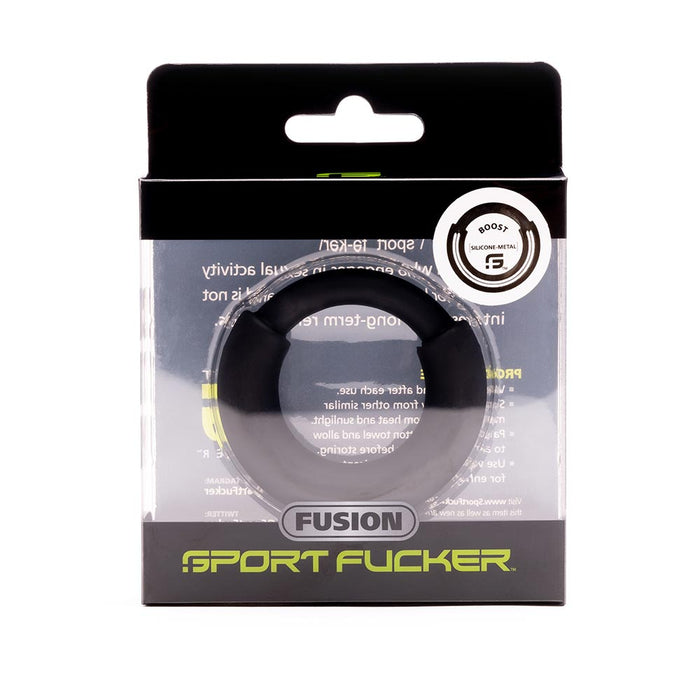 Sport Fucker - Fusion Ring - Siliconen Cockring met RVS binnenring - 3 maten-Laced-up.nl