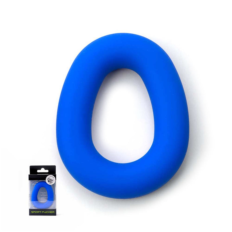 Sport Fucker - Hero - Elastische Cockring - Liquid Siliconen - Blauw-Laced-up.nl