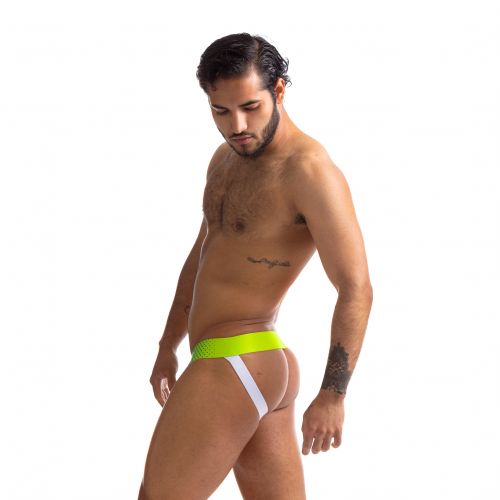 Sport Fucker Jersey - Jockstrap - Groen/Wit-Laced-up.nl