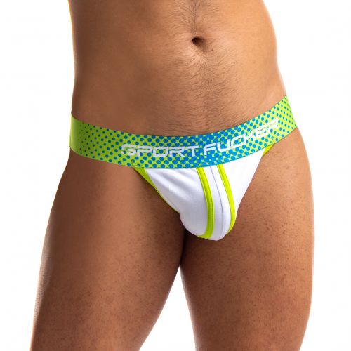Sport Fucker Jersey - Jockstrap - Groen/Wit-Laced-up.nl